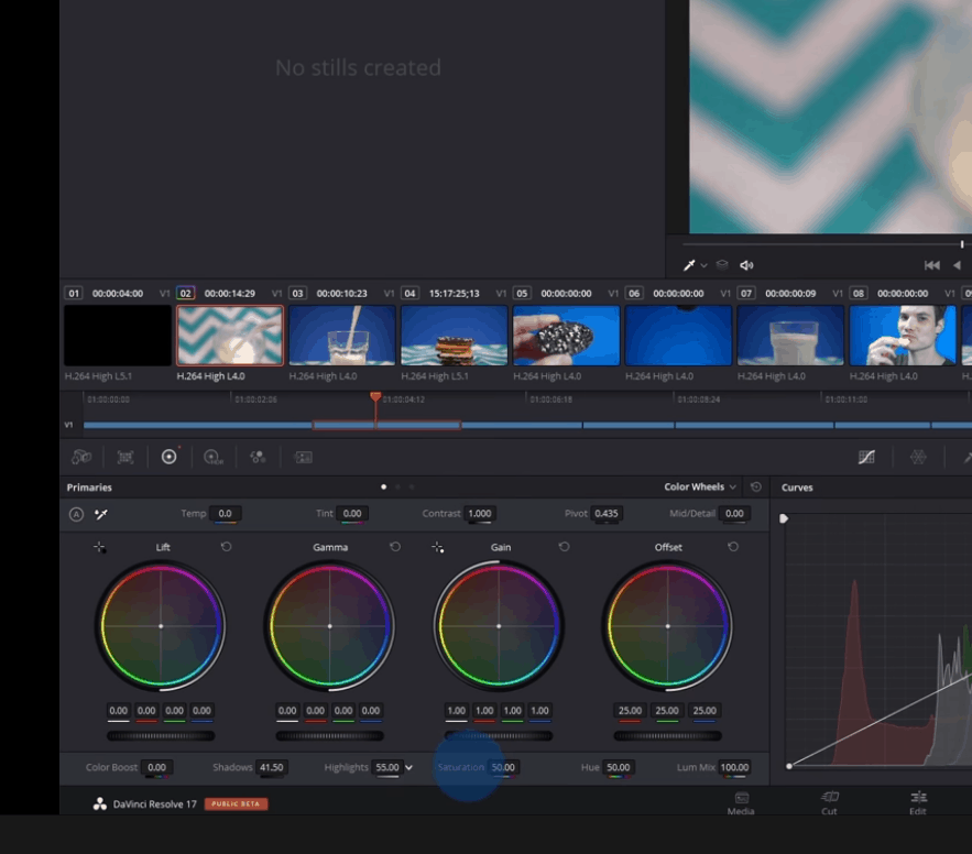 Da Vinci Resolve 17 Adjust Color