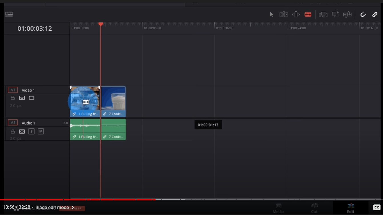 Da Vinci Resolve 17 Blade Edit Mode