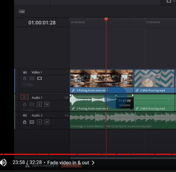 Da Vinci Resolve 17 Change Track Volume