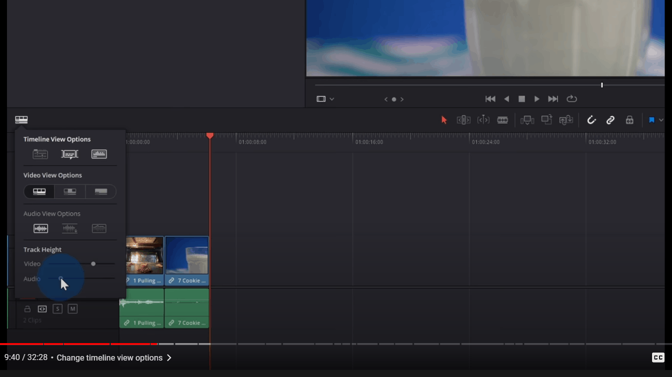 Davinci Resolve 17 Timeline Visualization Options